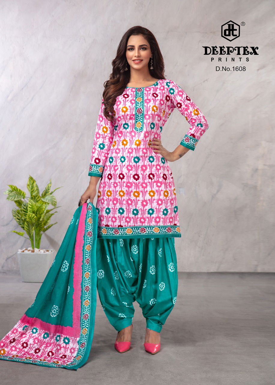 Deeptex Batik Plus 16 Cotton Printed regular Wear Dress Material Collection